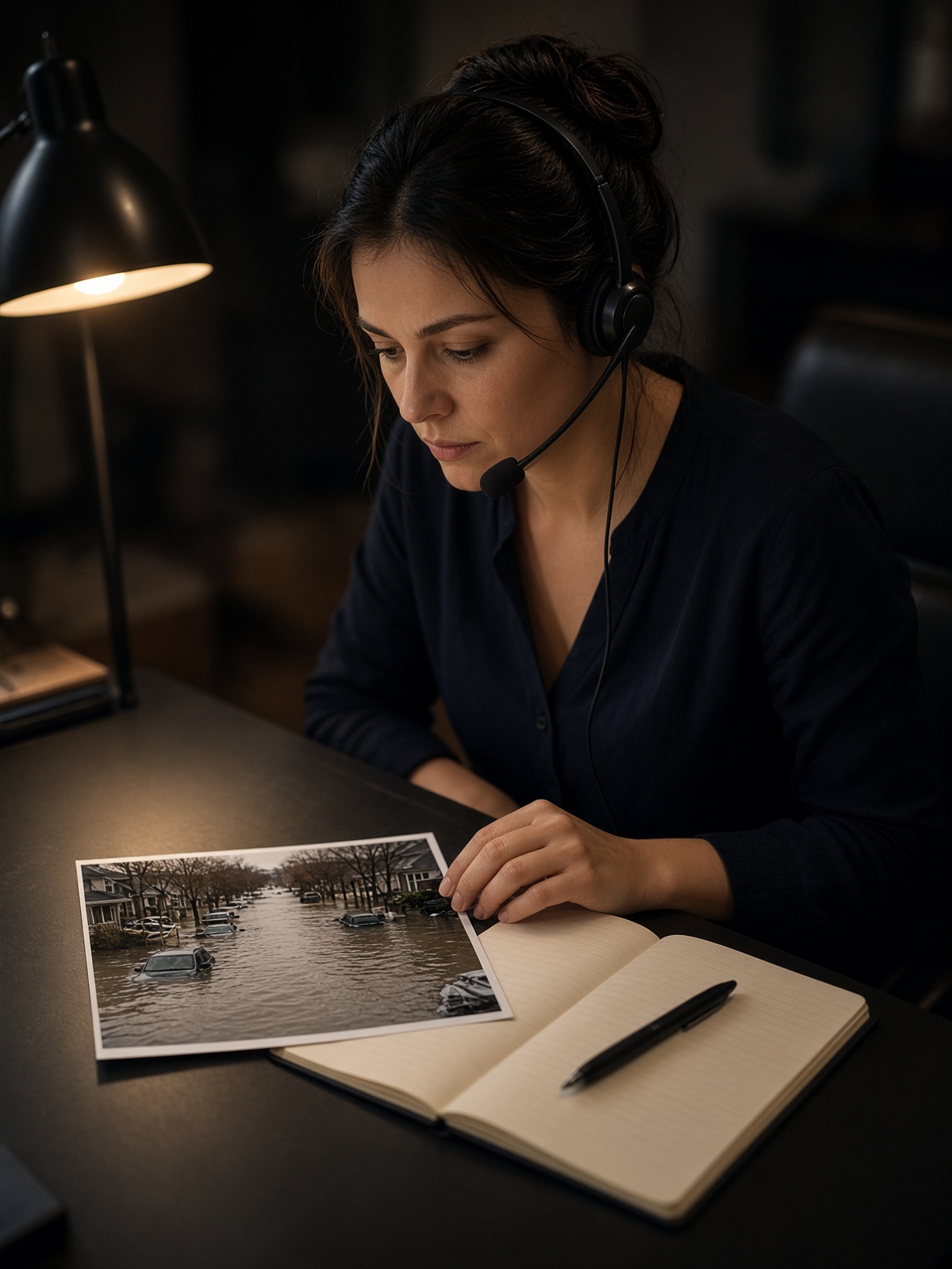 A claims handler taking the first notice